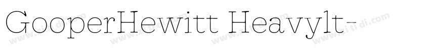 GooperHewitt Heavylt字体转换